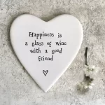 Happiness is Glass of Wine - Coaster