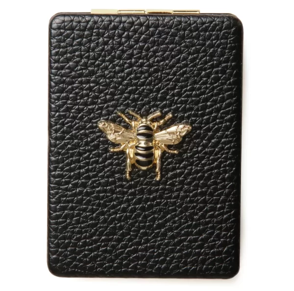 Black Oblong Compact Mirror