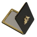 Black Oblong Compact Mirror