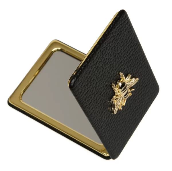 Black Oblong Compact Mirror
