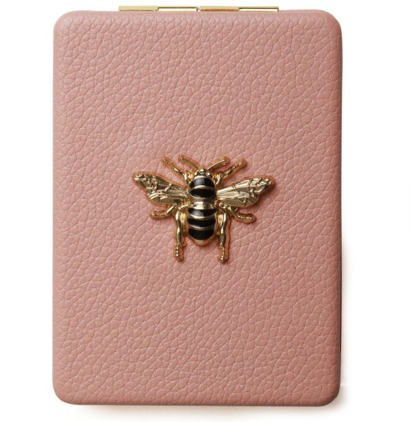 Pink Oblong Compact Mirror